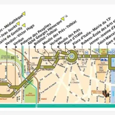 דירה Duplex T2 A A 3min Arret Laplace Rer B