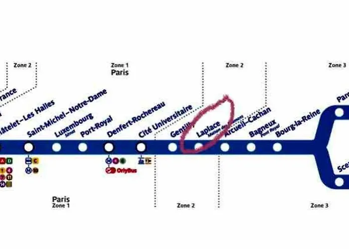 Duplex T2 A A 3min Arret Laplace Rer B דירה ארקואיל
